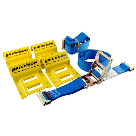 ERICKSON 2"X6Ft 4500 lb E-Track ATV Strap & 4" E-Track Kit 09160